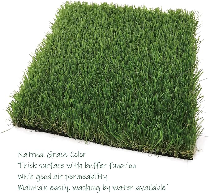 KuGuo Soft Plastic Fake Lawn Chicken Nesting Boxes Pads Chicken Bedding 12 x 12 inches (Soft Thick Grass)