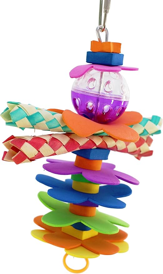 Bonka Bird Toys 1861 Flower Power Bird Toy Parrot cage Toys Cages Cockatiel parrotlet Conure