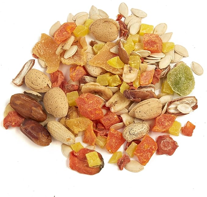 Tropical Carnival Brown’s Gourmet Macaw Bundle (2) Gourmet Macaw Big Bites Food for Big Beaks 14lb and Fruit & Nut Big Bites Treats. 10oz