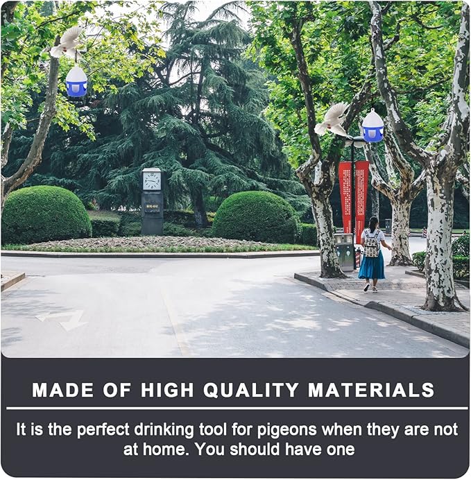 Mipcase of 2 Pigeon Water Feeder Bird Water Drinker Pigeon Drinker Plastic Feeder Dispenser