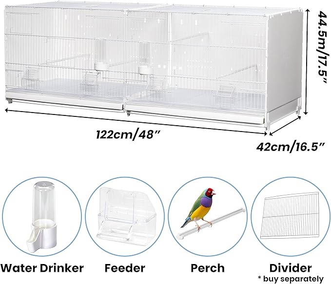 Canary and Finch Breeding Cage White Art. 400