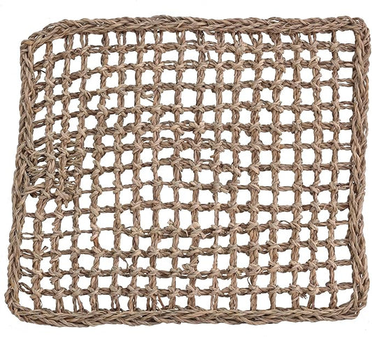 Super Bird Creations SB50005 Seagrass Mat for Cage Decor, Pet Enrichment and Boredom Relief - Versatile Toy-Making Base- Ideal for Parrots - Small to Large Birds & Reptiles - 12"x14" (1 Pack)
