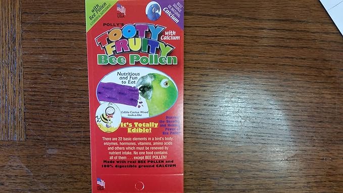 Polly's Tooty Fruity Pollen Bird Perch, Medium (Assorted Flavor)…