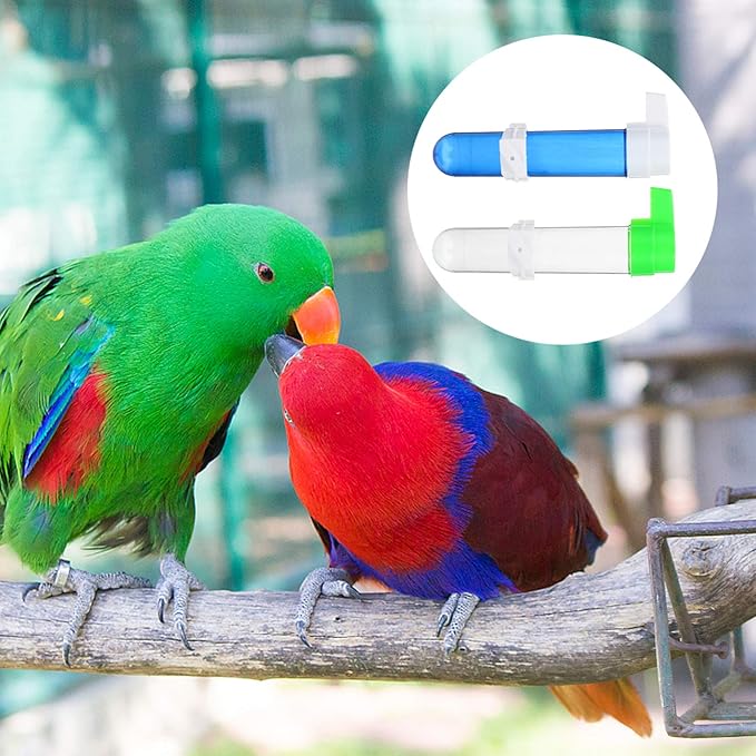 POPETPOP Bird Water Feeder - 4Pcs Bird Water Dispenser Automatic Feeder for Cage Plastic Waterer Cage for Parakeet Budgie Loves Cockatiel