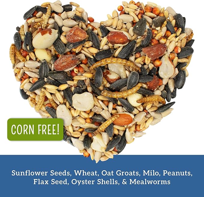 Love My Girls: Chicken Snacks - Flax & Worms - 5lb Bag - Global Harvest, Gourmet Multi-Grain Treats, Corn-Free, Nutritious & Protein Rich Mealworms
