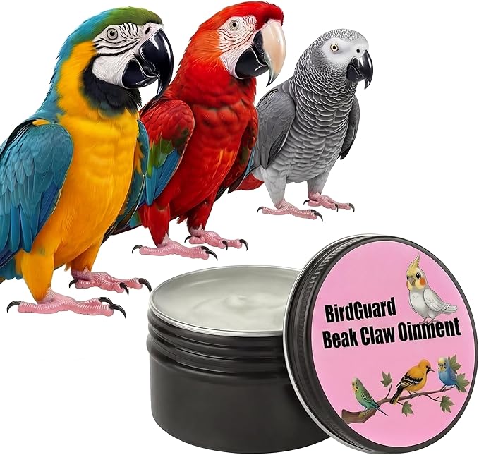 RONDURE BirdGuard Balm Bird Beak Oil for Parrots, Beak Conditioner & Moisturizer | Claw Care BirdGuard Ointment, Repair Dry Cracked Surface, for Cockatiel Parakeet Conure