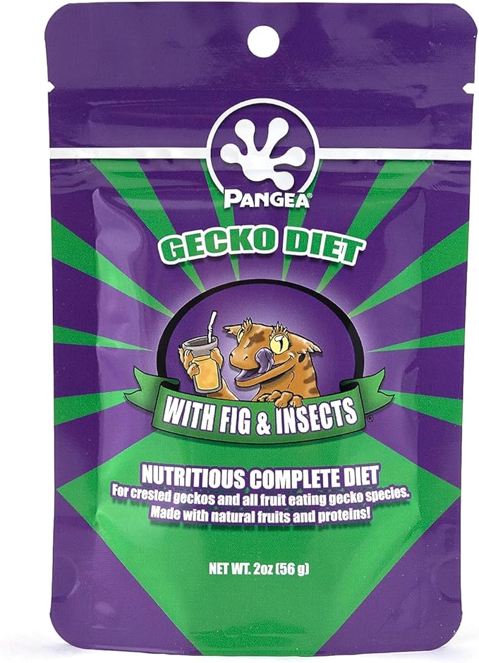 Pangea Gecko Diet Fig & Apricot Bundle - 2oz Fig & Insects and Apricot