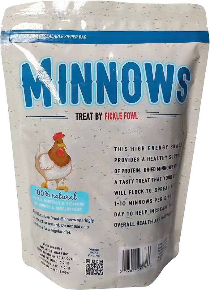 10 oz Bag Dried Minnows - 6 Pk