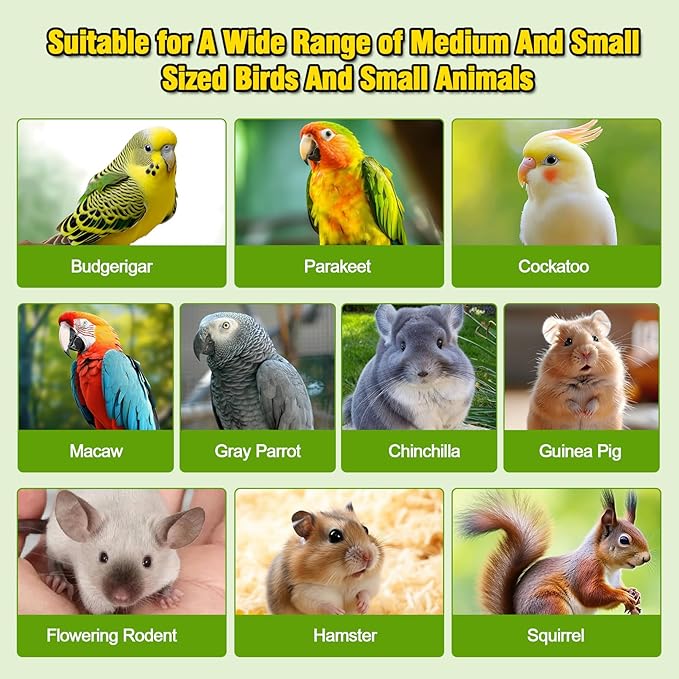 2PCS 13.8x7.9 inches Large Bird Perch Stand Wooden Parakeet Stand Platform Parrot Cage Accessories Rectangle Corner Stand Perch Shelf for Budgie Cockatiel Conure Macaw African Grey Chinchilla
