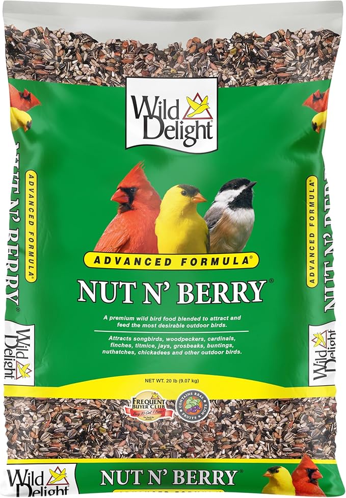 Wild Delight 366200 20-Pound Nut N-Berry Birdfood, 20 lb