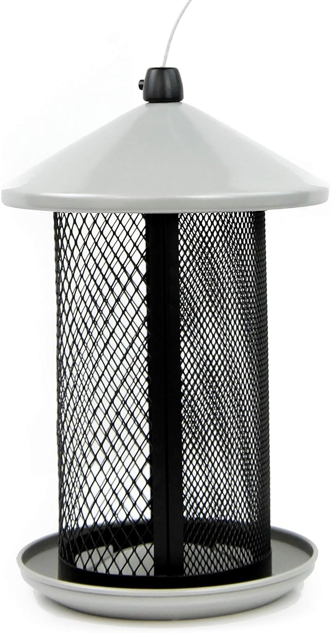 Perky-Pet Dual Mesh Wild Bird Seed Feeder - Holds up to 2.85 lb Wild Bird Seed - Dual Compartment for Seeds and Thistle - TSS00349