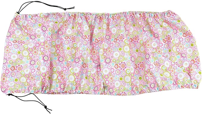 tinkare Large Adjustable Bird Cage Skirt Seed Catcher Birdcage Cover Seed Feather Catcher Bird Cage Guard with Adjustable Elastic Drawstring for Round Square Cage Fabric Design