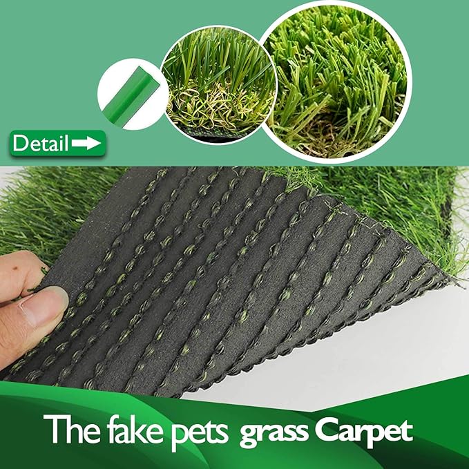 PINVNBY 4 Pcs Chicken Nesting Box Pads,12"x12" Washable Artificial Grass Rug Carpet Fake Grass Synthetic Turf Mat for Chicken Coop Pet Garden Lawn Indoor Outdoor