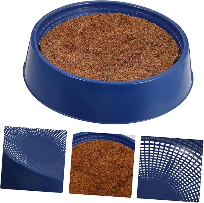 BESPORTBLE Plastic Bird Nesting Bowl with Pads for Pigeons and Quails Durable Air Permeable Breeding Nest for Comfortable Relaxation and Hatching Environment