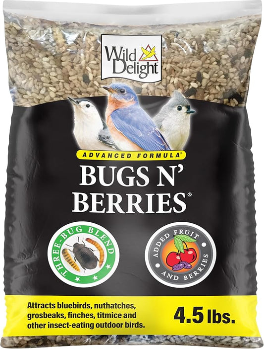 Wild Delight Advanced Formula Bugs N Berries Wild Bird Food 4.5 lbs