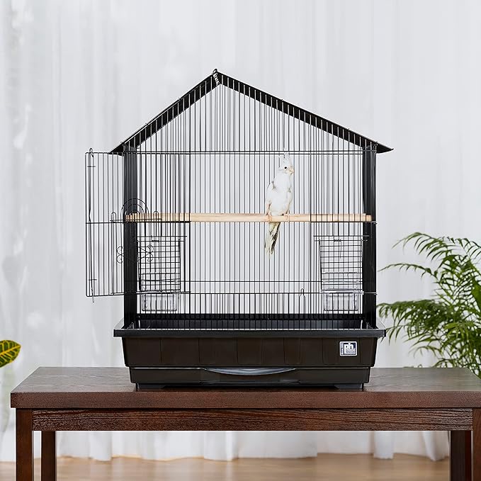 Prevue Pet Products Conure Manor Metal Birdcage for Small, Medium Birds with 2 Cups and Perches