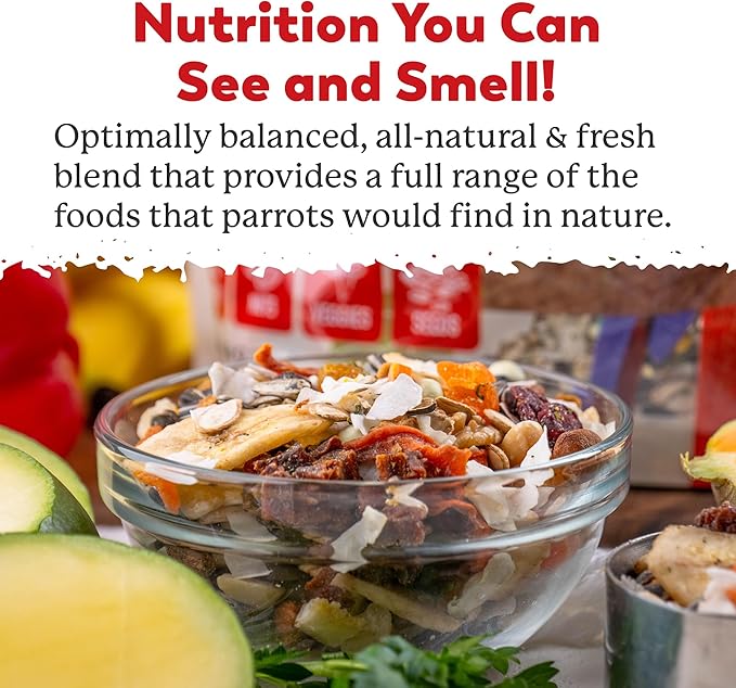 Dr. Harvey's Perfect Parrot Blend - Natural Food for Large Parrots (5 pounds)