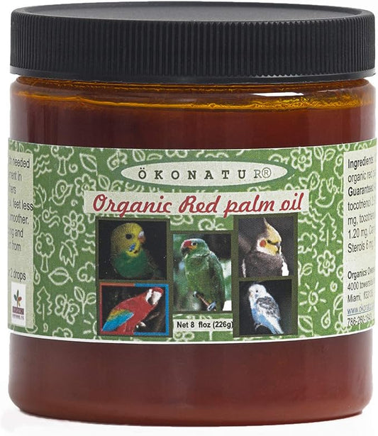 Red Palm Oil for Birds and Parrots - 8 fl oz