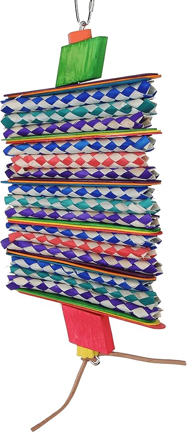 Bonka Bird Toys 1078 Big Step Shredder 10" x 6", Parrot Chew Forage Cage Toy, African Grey, Conure, Amazon, and Similar
