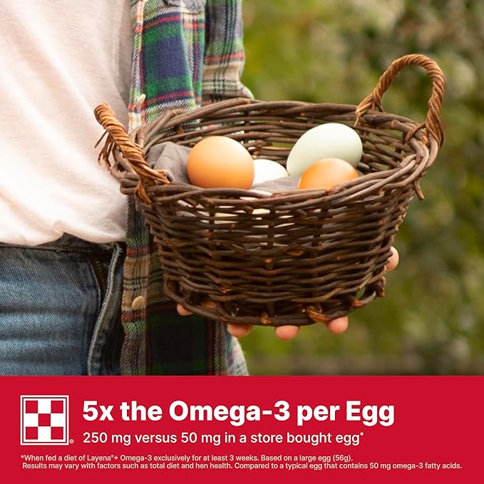 Purina® Layena®+ Omega-3 Chicken Feed Pellets, 9 Pound Bag
