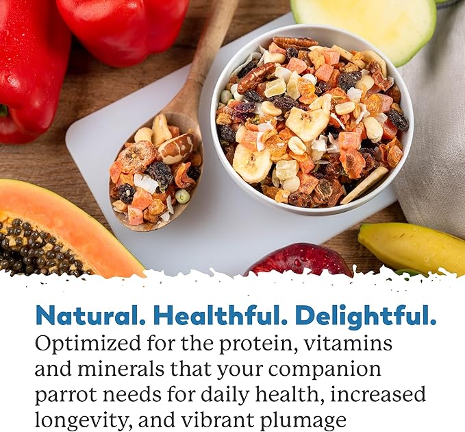 Dr. Harvey's Exotic Parrot Blend, Seedless Blend of Natural Food for Large Parrots