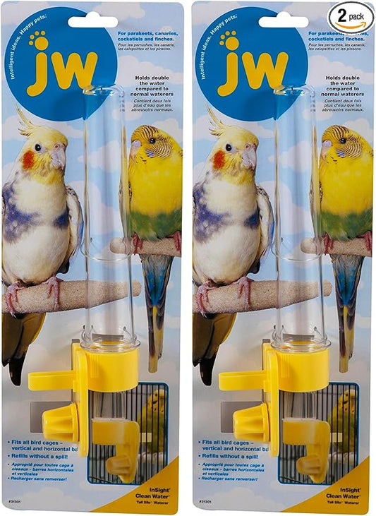 JW Clean Water Silo Bird Waterer (Pack of 2)