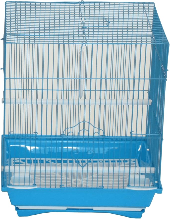 YML Flat TOP Parakeet Bird CAGE, Medium, Purple