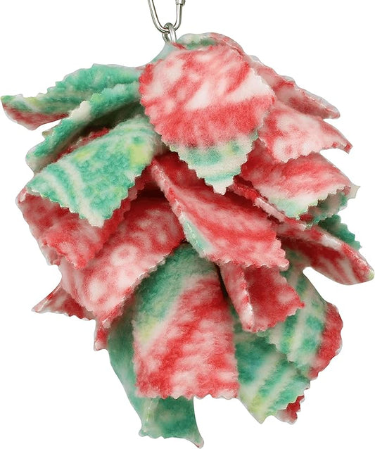 Bonka Bird Toys 1556 Small Fluff Cuddle Colorful Fabric Hanging Parrot Parrotlet Budgie Quaker Dove