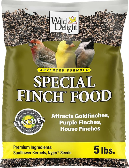 Wild Delight Advanced Formula Special Finch Food, Wild Bird Seed Mix, 5lbs