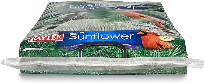 Kaytee Wild Bird Black Oil Sunflower Food, 20 Pounds