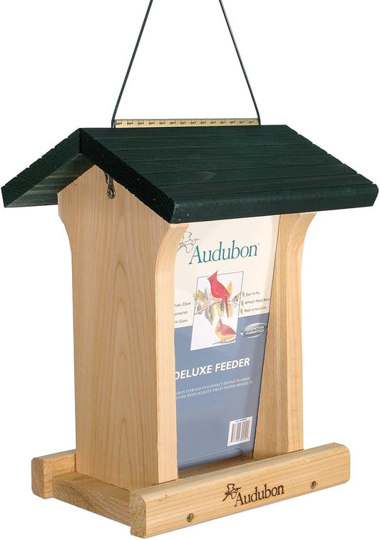 Woodlink NABIN Audubon Deluxe Honey Stained Feeder, 4.75 Quarts