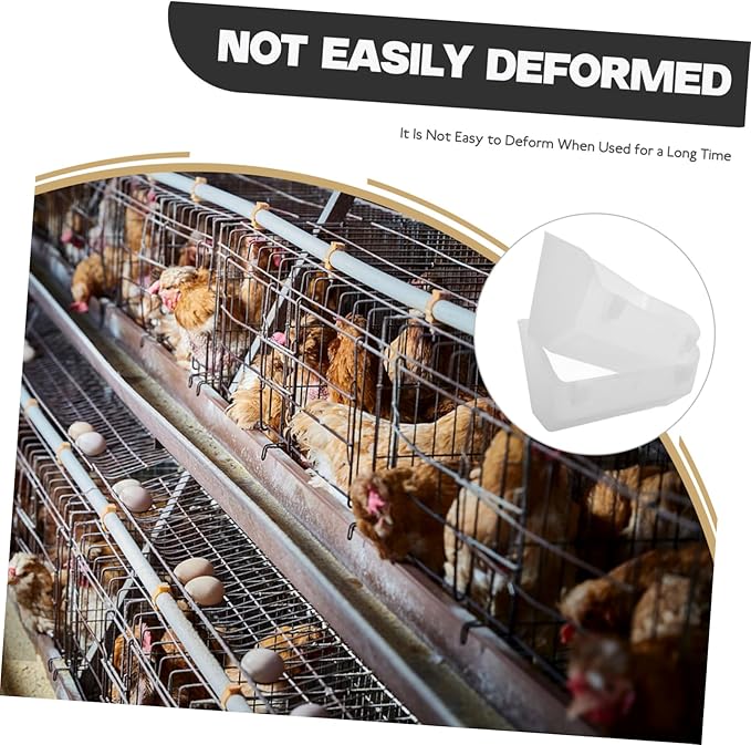balacoo Chicken Cage Feeder and Waterer Hanging Poultry Feeder Waterer Set Chick Feeder Waterer Parakeet Cage Accessories Plastic Duck Feeders
