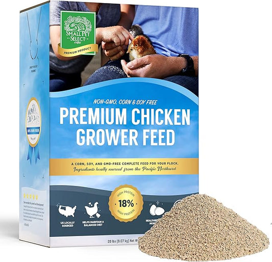 Small Pet Select - Chicken Grower Feed, Non-GMO, Corn & Soy Free, 20lb