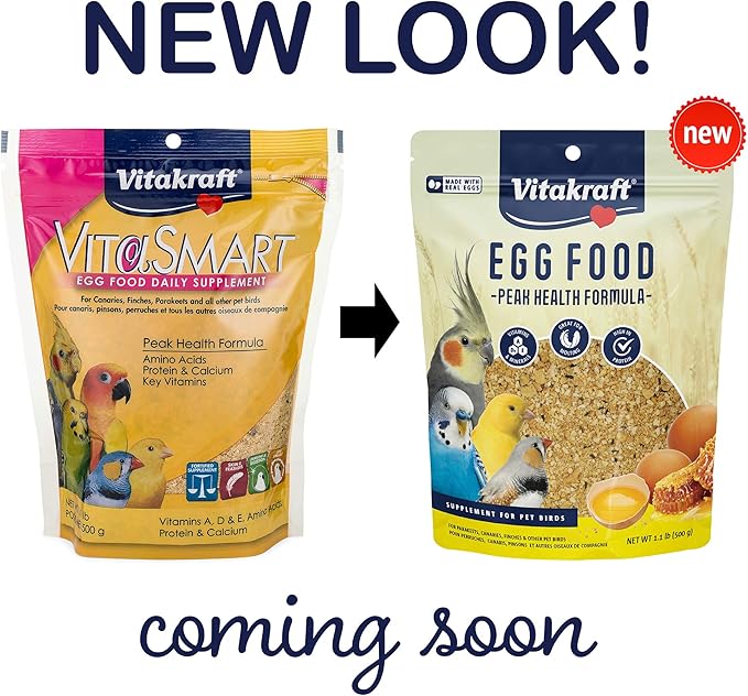 Vitakraft Bird Egg Food 1.1lb and Oasis Vita Drops 2oz Multivitamin for Parrots, Parakeets, Cockatiels, Canaries, Finches, Budgies, Small Parrots