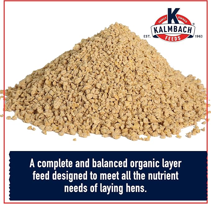 KALMBACH Feeds Organic 17 Layer Crumbles Chicken Feed, 35-LB Bag
