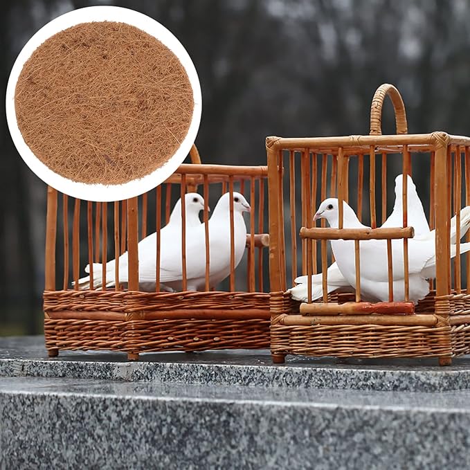 POPETPOP Bird Nesting Pad - 10pcs Chicken Nesting Pads Natural Fiber Nesting Liners Pigeon Breeding Eggs Mat for Birds Chicken Nesting Pads for Chicken Coop