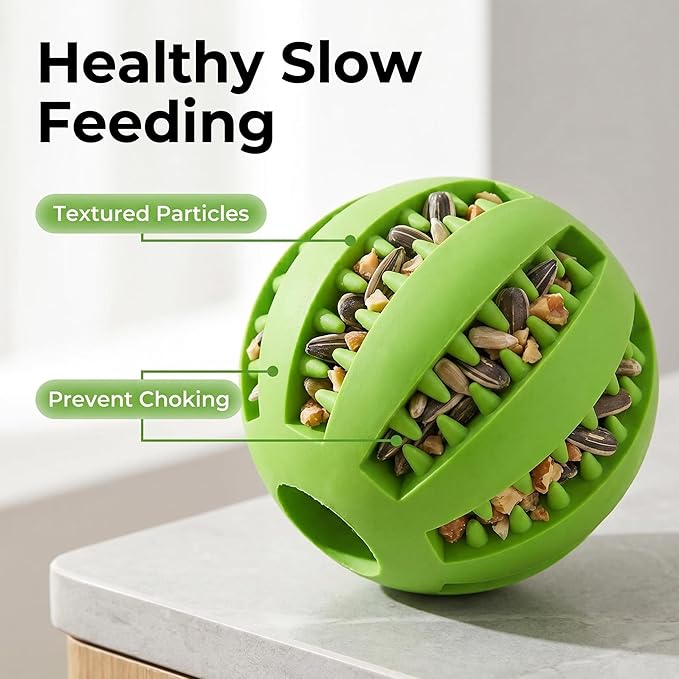 4 Pcs Parrot Feeder Chew Toy Balls, Bird Foraging Interactive Toys for Small & Medium Birds, Parakeet, Parrots, Lovebirds, Macaws, Hamsters, Guinea Pigs