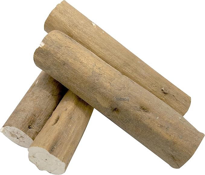 by M&M 5514 Pk4 Bark Sola Logs - Lightweight Chewable Wood Bird Foot Toys, Easy to Chew, Versatile in Uses, Breaks Apart, Foraging Fun, Great for Small and Medium Size Pets
