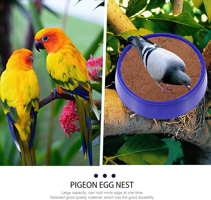 Mipcase 3pcs Bird Nest, Parakeet Nest Plastic Parrot Breeding Nest Bird Bed for Bird Cage Accessories