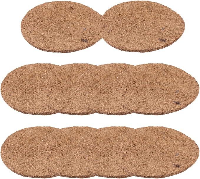 POPETPOP Pigeon Nest Mat Nesting Pads: 10PCS Bird Nesting Materials Bird Breeding Nest Bird Eggs Mat Coconut Fiber Substrate Bird Nest
