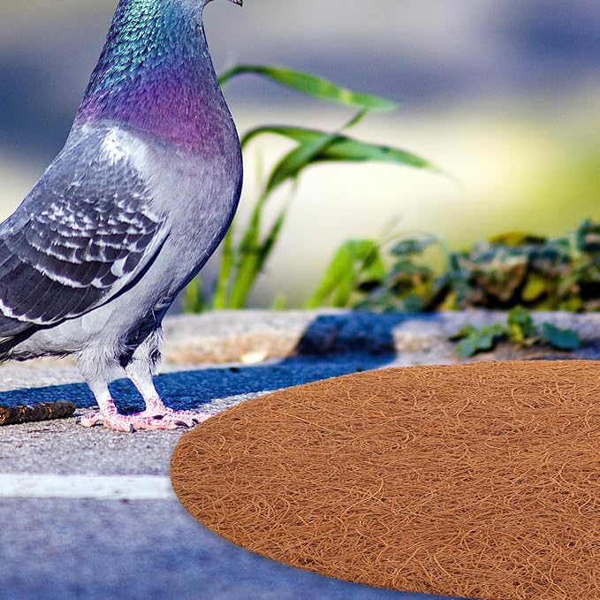 Mipcase Replaceable Pigeon Nest Cushion 8.46In Natural Coconut Fiber Breathable Bird Breeding Mat for Small Birds Parrot Dovecote Accessories