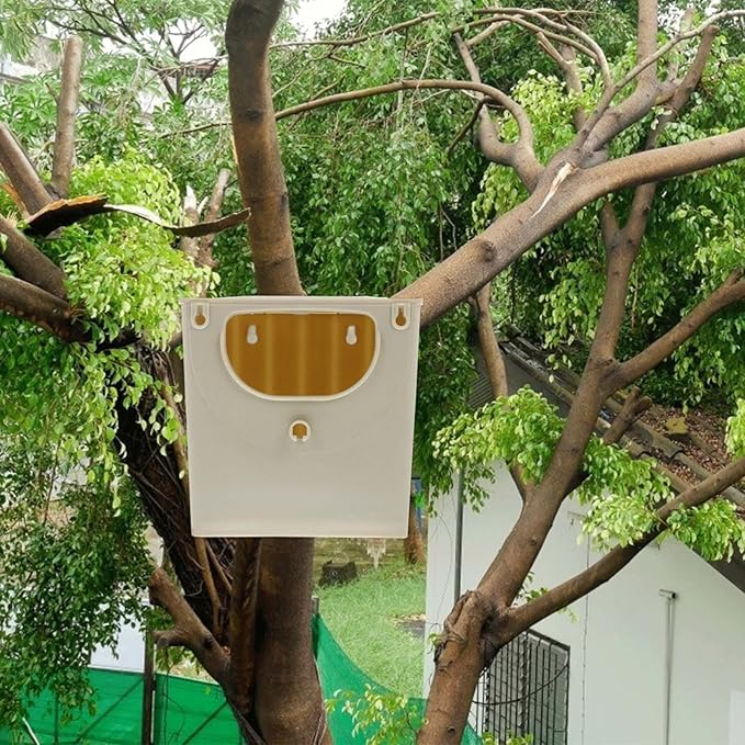 Bird House Nesting Boxes Plastic Parakeet Box Hanging Bird Hut for Pet Cockatiel Budgie 2Pcs Parakeet Cage