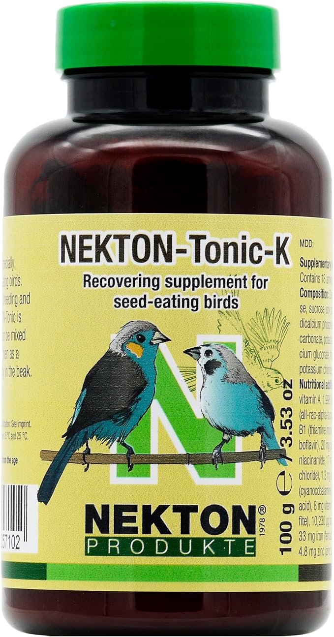 Nekton Tonic-K Restorative Supplement for Seed-Eating Birds 100g, (3.5oz)