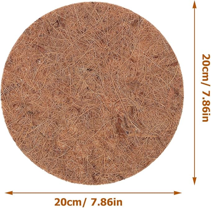 Healeved Pigeon Nest Mat Natural Coconut Fiber 7.87X7.87In Eco-Friendly Bird Nesting Pads for Pigeon Breeding Homing and Comfortable Pet Nest Supplies