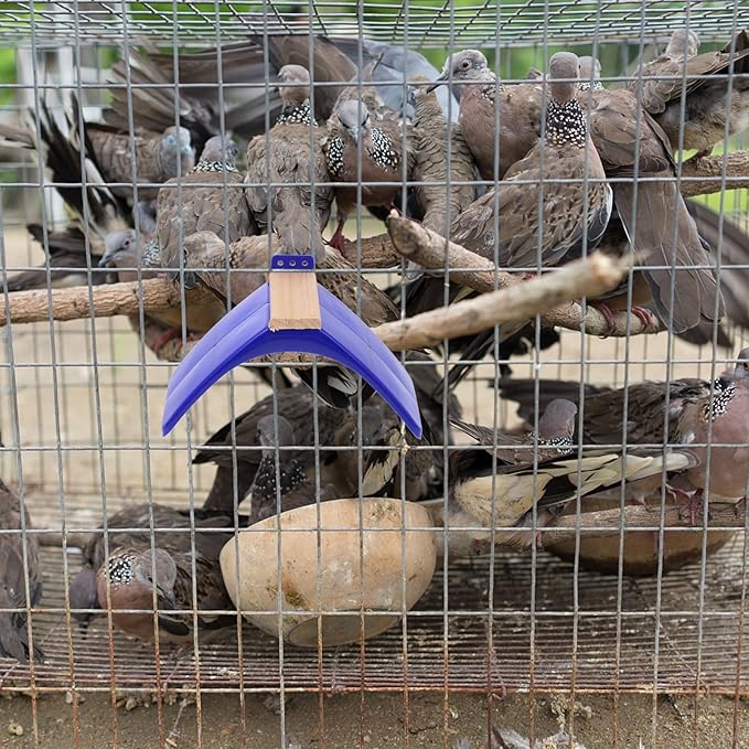 Mipcase Plastic Pigeon Perch Stand 12-Pack Solid Wood Bird Rest Frames Lightweight Bird Dwelling Rack for Home Cage Accessories