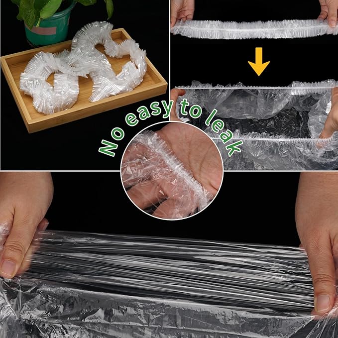 50PCS Disposable Bird Cage Liners 34" X 22" Animal Clear Plastic Rabbit Bird Cage Liner Bag for Finches Canaries Cockatiels Birdcage