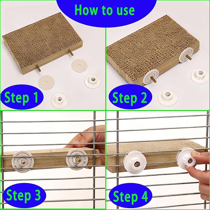2Pcs 7.4in Paper Bird Toys, Bird Platform, Parrot Toy, Help Birds Clean Beak, Release Stress, Reduce Boredom - Suitable for Macaws, Small Parakeets, and Other Small to Medium-Sized Pet Birds