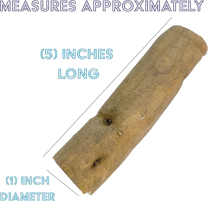 by M&M 5495 Natural Sola Skin Log PK1 - All Natural Sola Wood Bird Foot Toys, Chewable Wood Logs with Bark, Lightweight, Easy for Pet Birds to Shred, Foraging Fun