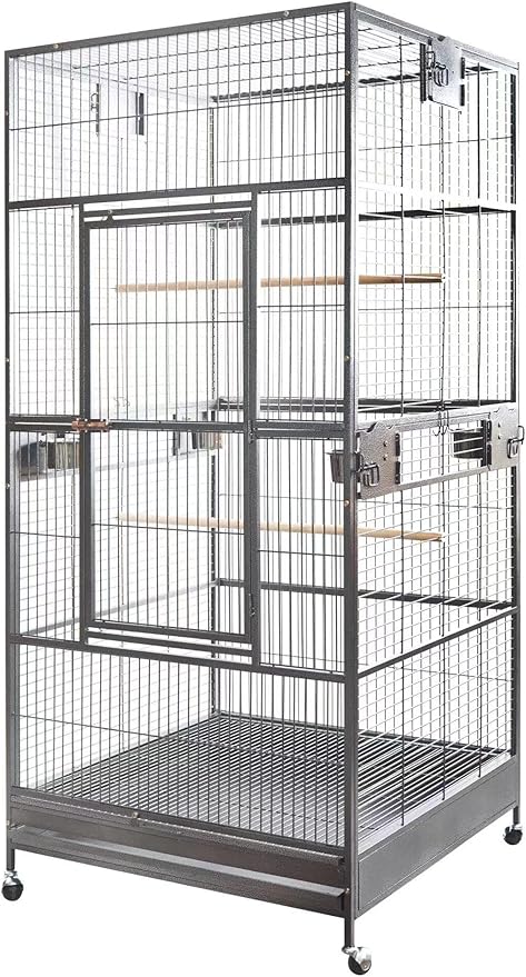 XXL Large Bird Flight Cage Parrot Aviary H80xw35.5xd35.5