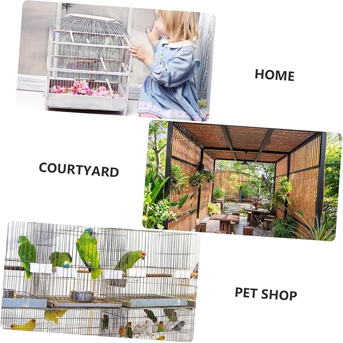 2pcs Bird Drinker Bird Water Dispenser Hanging Water Feeder Bird Food Container Bird Feeder Tray Bird Food Holder Bird Cage Supply Pet Bird Feeder Bird Supply Plastic Bird Feeder